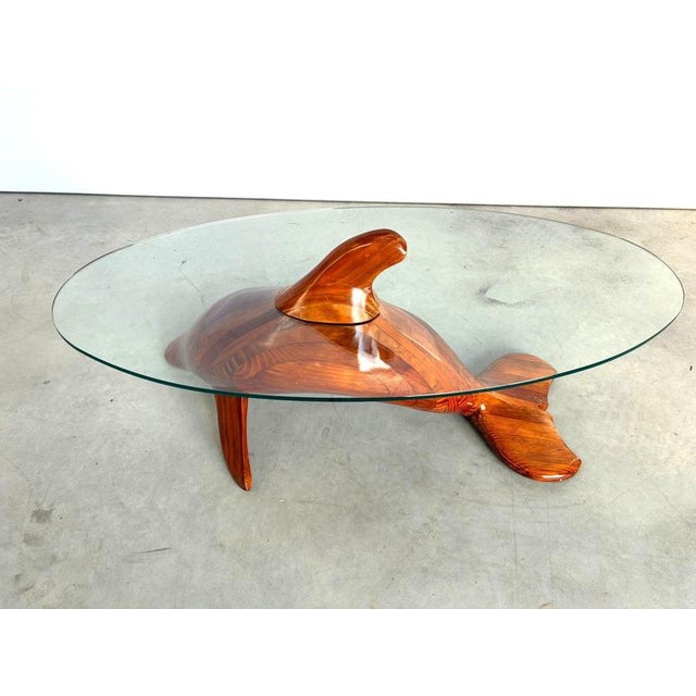 1990s Polyte Solet Dolphin Coffee Table and Stools, 1990s, Set of 3 For Sale - Image 5 of 17