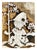Carved marble flute player by Rodney Marshall Winfield (American, b. 1925). Presented in a rustic wooden frame. Unsigned....