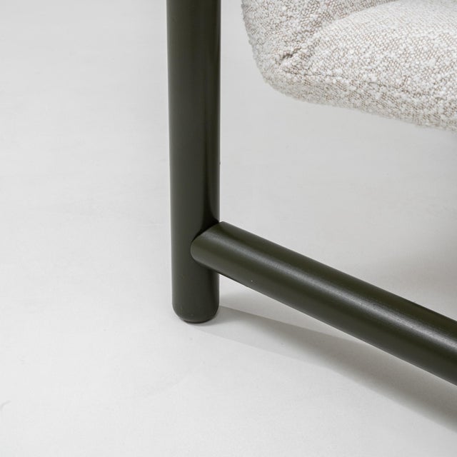 20th Century Czech Lounge Chairs With Green Tubular Frames - A Pair For Sale - Image 12 of 18