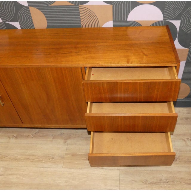 Large Sideboard in Walnut from MCM, 1960s For Sale - Image 13 of 18