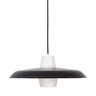 Vintage Pendant Lamp by Bent Karlby for Lyfa, Denmark, 1960s For Sale