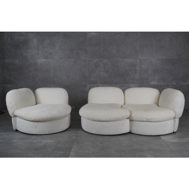 Vintage T.O. Modular Bouclé Sofa from Tecnosalotto, Italy, 1970s, Set of 3 For Sale - Image 11 of 11