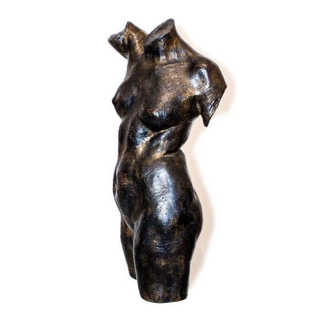 Woman's Chest - Bronze Sculpture by Aurelio Mistruzzi 1930 For Sale - Image 6 of 6