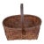 Antique Rectangular Split Oak Gathering Basket, Circa 1900 For Sale