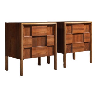 Pair of Mid-Century Nightstands by Edmund Spence For Sale