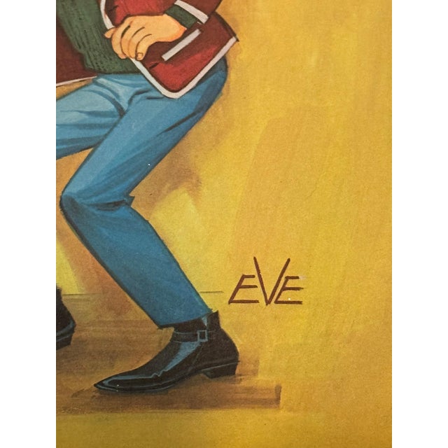 Vintage Late 1960s Eve Big-Eye Prints – Complete Matching Set of 4 For Sale In Birmingham - Image 6 of 7