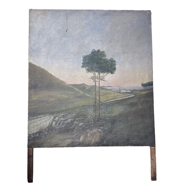 Landscape Composition, 1950, Oil Painting on Canvas For Sale