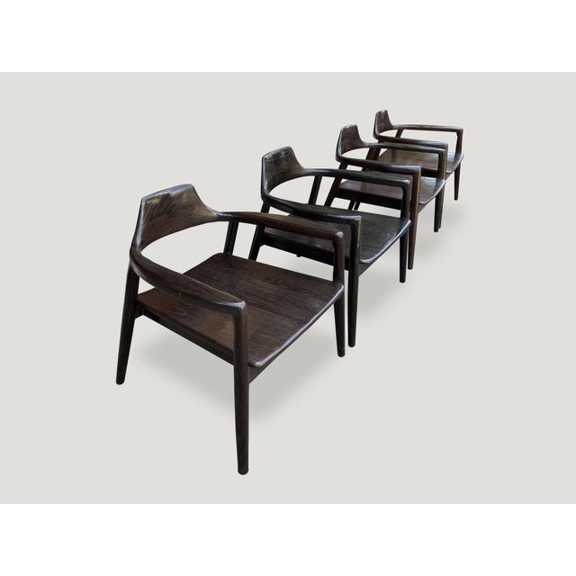 Andrianna Shamaris Midcentury Couture Chairs - Set of 4 For Sale - Image 17 of 18