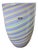 Large Multicolored Striped Murano Glass Vase from Seguso, 1970s For Sale