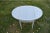 Mahogany Pembroke Drop Leaf Accent Table Painted Storage Drawer Gray 70s For Sale - Image 10 of 12
