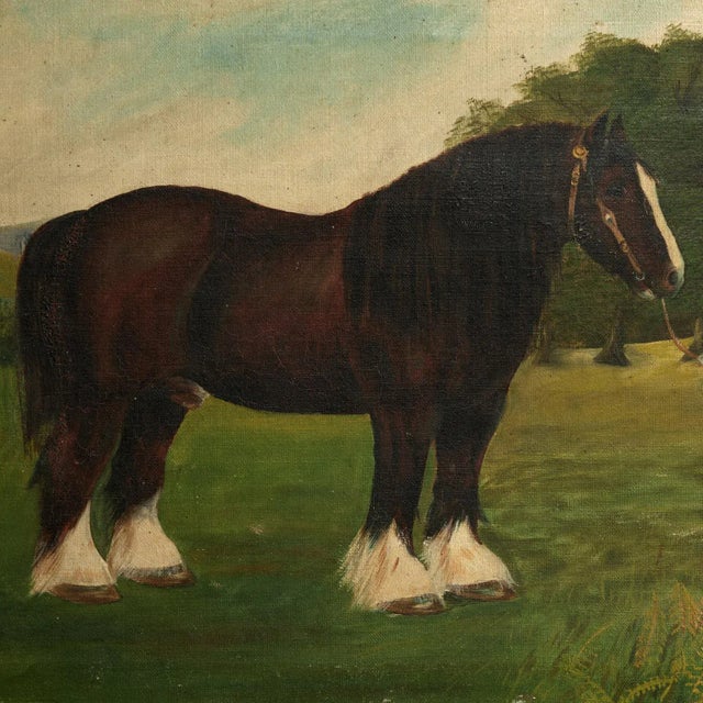 Pair of Antique English Horse Paintings For Sale In West Palm - Image 6 of 17