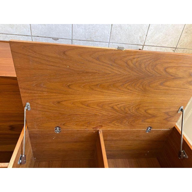 Domino Møbler Mid Century Modern Danish Teak Two Part Bookcase Wall Unit For Sale - Image 10 of 11