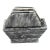 Mid-Century Modern Hand Made Black & White Marble Stone Coasters With Holder - 7 Pieces For Sale