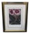 Framed Floral Print in Neoclassical Frame by W. King Ambler For Sale