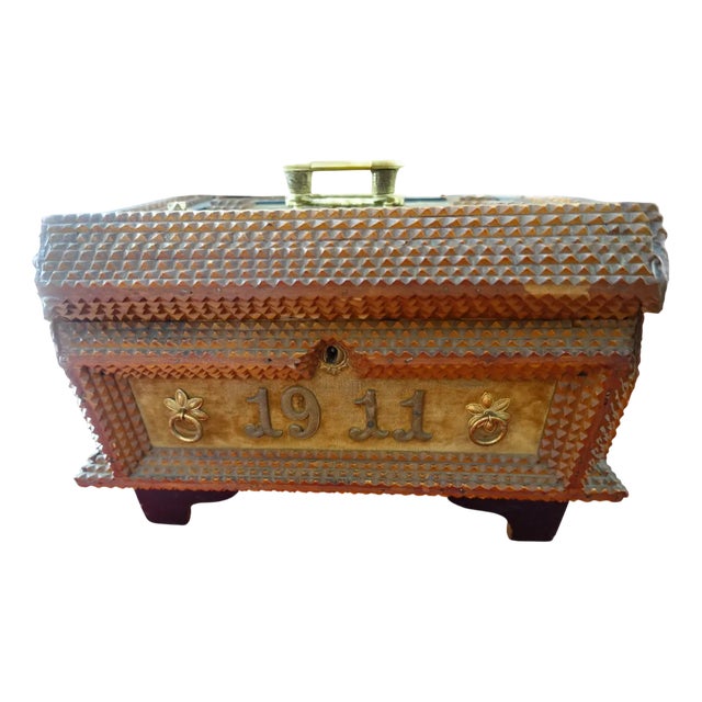 Arts & Crafts Wedding Jewelry Box, 1890s For Sale