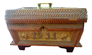 Arts & Crafts Wedding Jewelry Box, 1890s