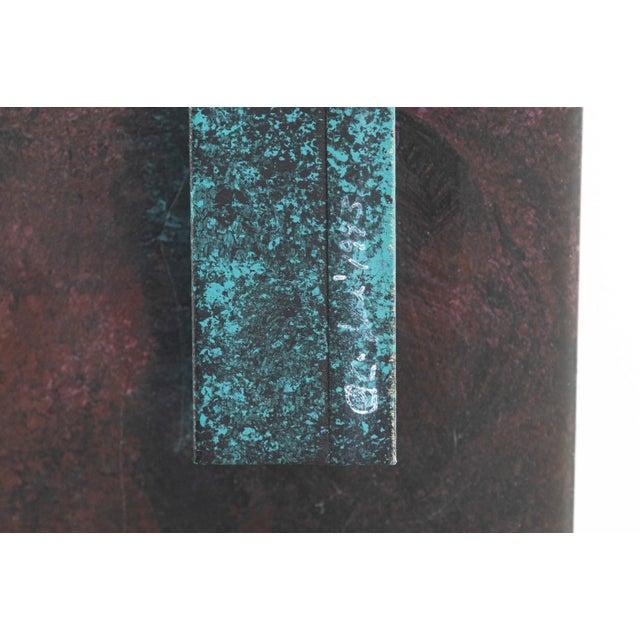 1990s Vintage Curtis Jere Signed 1993 Brutalist Wall Hanging Brass Sculpture For Sale - Image 5 of 7