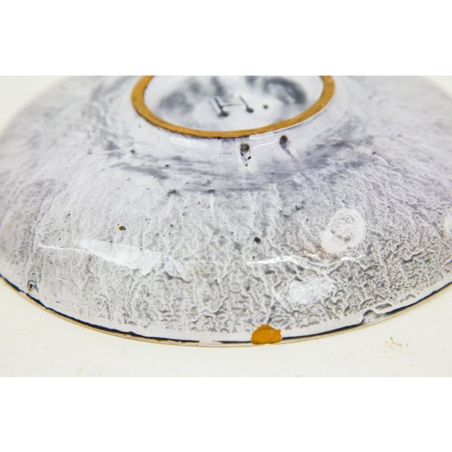 Mid-Century Modern Mid-Century Modern Abstract Ceramic Wall Plate, 1970s For Sale - Image 3 of 5