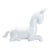 Regal and majestic, this horse sculpture is found in noble historic design updated for today's aesthetic. Ceramic with...