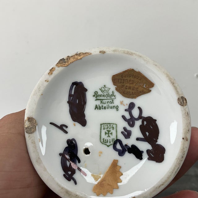 Art Deco Rosenthal Porcelain Pierrot Clown Figure by Albert Caasmann, Accordion Player Description Art Deco Rosenthal...