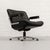 Swivel lounge chair designed by Karl Dittert for Stoll Giroflex in the 1970s. The chair features a black lacquered wooden...