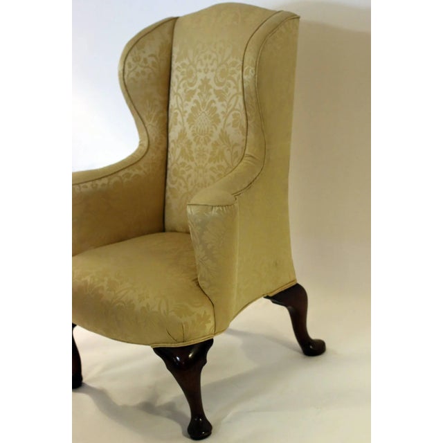 18th century English Georgian Petite Wingback Chair For Sale - Image 10 of 11