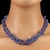 Traditional Graduated Tanzanite Necklace Translucent Blue-Purple Briolettes For Sale - Image 3 of 6