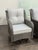 Outdoor Porch Glider Swivel Chairs, Pair For Sale - Image 9 of 12