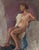 Vintage Erotic Nude Oil Painting, Ukrainian Artist Sokolovsky, 1960s 78-60 For Sale