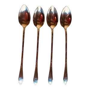 Vintage New England Silver Plated " Rosemary" Pattern Ice Tea Spoons- Set of 4
