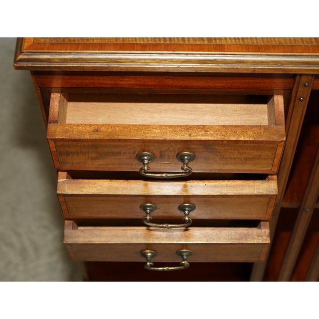 Victorian Walnut Revolving Bookcase with Drawers, 1880s For Sale - Image 13 of 14