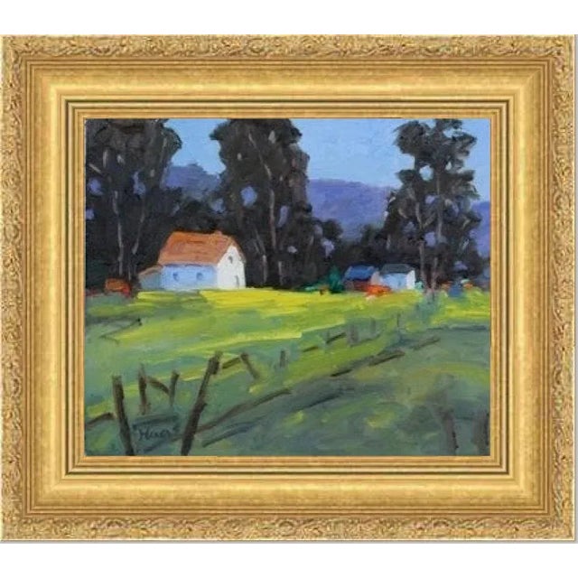 Mendocino Farmhouse, Modern Impressionist Oil For Sale - Image 10 of 12