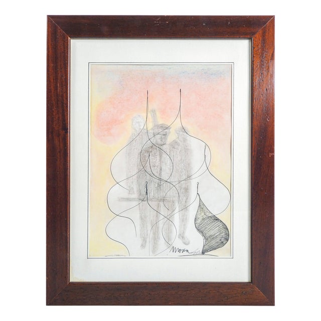 Ezio Gribaudo, Composition, 1970s, Mixed Media For Sale