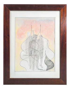 Ezio Gribaudo, Composition, 1970s, Mixed Media