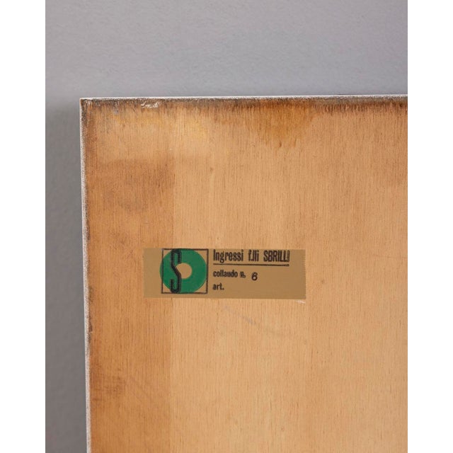 Vintage Wooden Wall Mirror by the Sbrilli Brothers, 1970s For Sale - Image 9 of 11