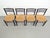 Wood Mid-Century Dining Ladder Chairs with Rush Seats, 1960s, Set of 4 For Sale - Image 7 of 9