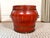Early 20th Century Antique Chinese Red Lacquer Elm Rice / Grain Storage Vessel — Sculptural Qing Style Container For Sale - Image 5 of 12