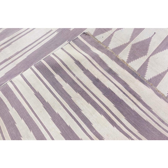 Doris Leslie Blau Vintage Indian Dhurrie Rug For Sale - Image 9 of 9