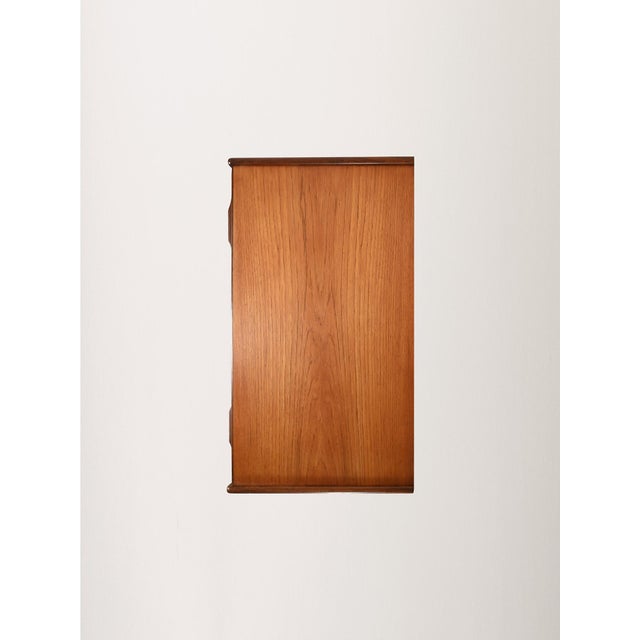 Wood Danish Teak Chest of Drawers with Contrasting Details, 1960s For Sale - Image 7 of 8