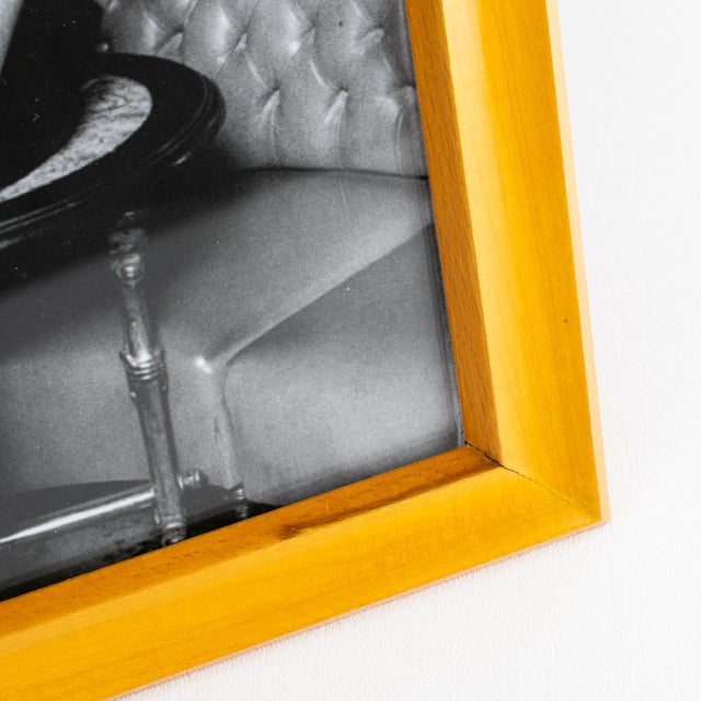 Wood Italian Varnish Sycamore Wood Picture Frame, 1940s For Sale - Image 7 of 9