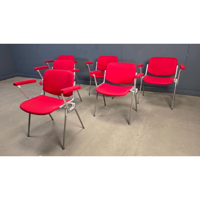 Vintage DSC 106 Side Chairs by Giancarlo Piretti for Castelli, 1970s, Set of 6 For Sale - Image 11 of 18