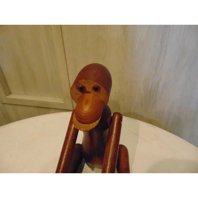 Kay Bojesen the monkey, vintage from the 1950s-1960s, dimensions: height 20 cm, width 10.5 cm, depth 5 cm.