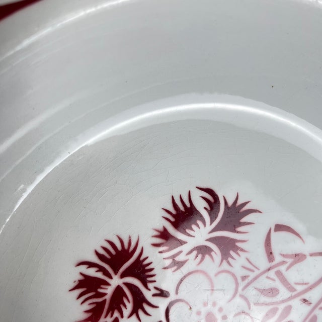 Red 20th Century Annecy Salad Bowl from KG Lunéville, 1950s For Sale - Image 8 of 9