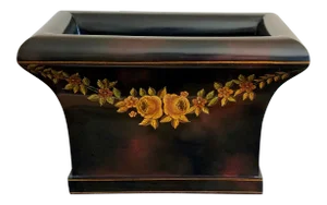 Maitland-Smith Hand Painted Tole Painted Lacquer Planter