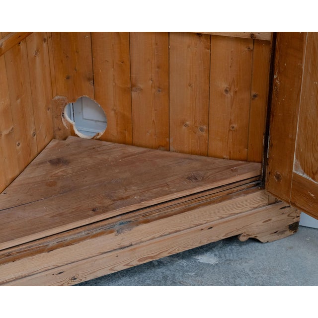Antique Pine Corner Cabinet, 1930s For Sale - Image 6 of 13
