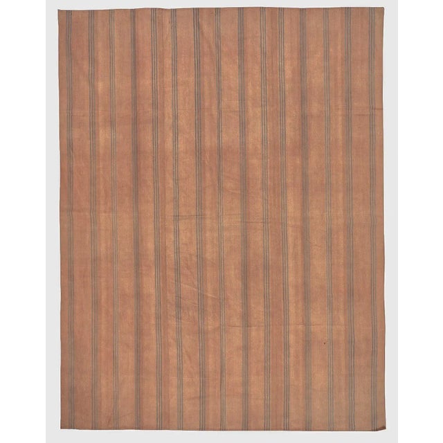 Textile Mid 20th Century Large Vintage Decorative Turkish Kilim For Sale - Image 7 of 7