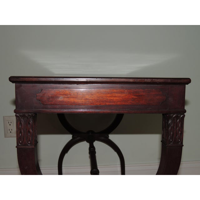Brown Early 20th Century Neoclassical Duncan Phyfe Mahogany Side Table For Sale - Image 8 of 12