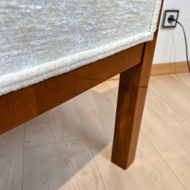 Biedermeier Bergege Chair in Walnut & Creme Velvet, Austria, 1840s For Sale - Image 18 of 18