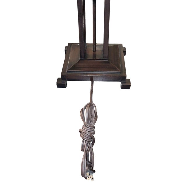 Pair Arts & Crafts Style Metal & Glass Table Lamps. u.s.a. Late 20th Century. For Sale - Image 4 of 11
