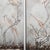 Chinoiserie wall panel trio on stretched, gallery-wrapped canvas. Hand-painted and signed by Judith Rivero. Limited...